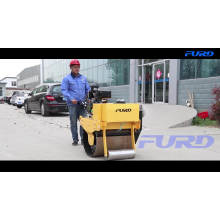 Rueda giratoria Compactador de suelos Manual Tambor simple Vibratorio Road Roller FYL-700